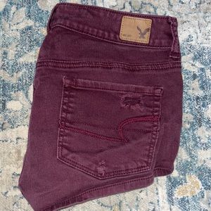 American Eagle Maroon Shorts